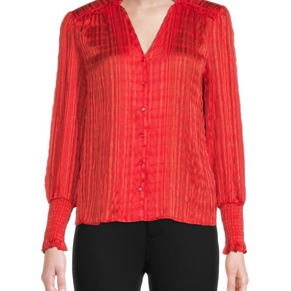 Nanette Lepore Scarlet Button-Up Blouse